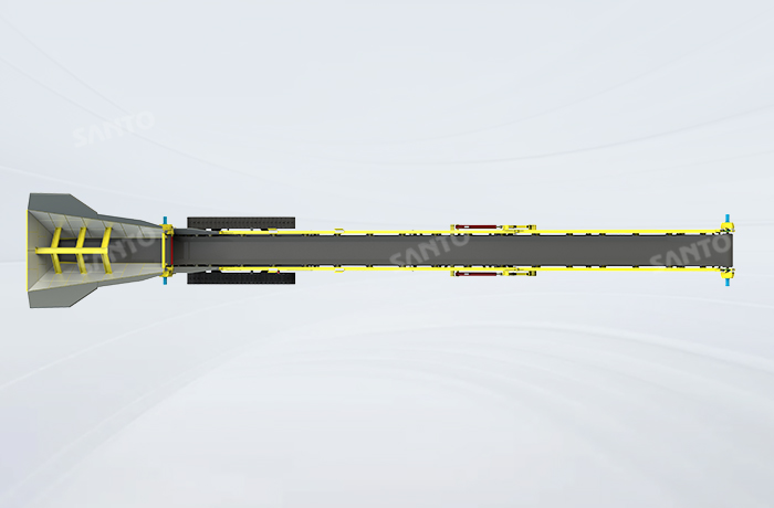Low Feeder Track Stacker for Sand and Dredging Yard