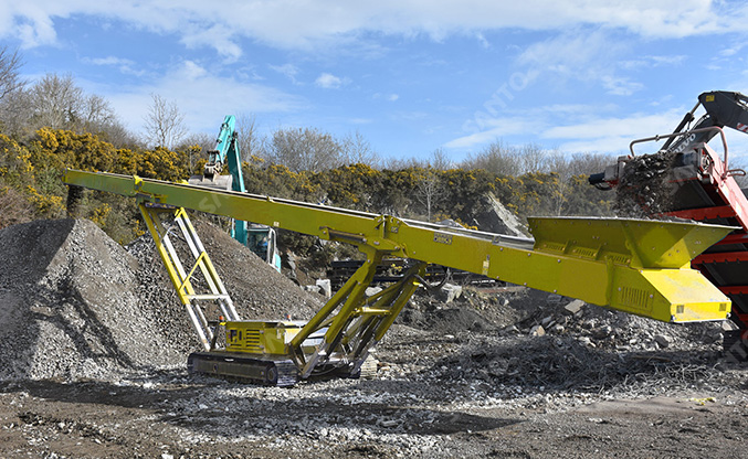 Mobile stackers at a Philippine mine