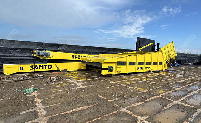 Tracked Radial Truck Unloader in Kazakhstan