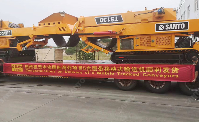 TS130 tracked stockpilers for Laos mine